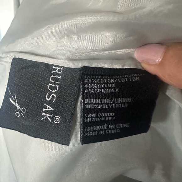 RUDSAK Women's Vintage Rare Sea Moss Green Trench Coat | M - Picture 12 of 14